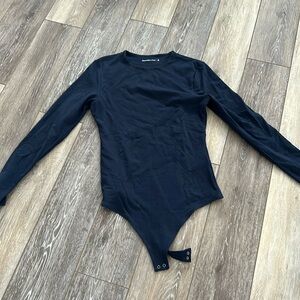 Blue Abercrombie and fitch long sleeve body suit